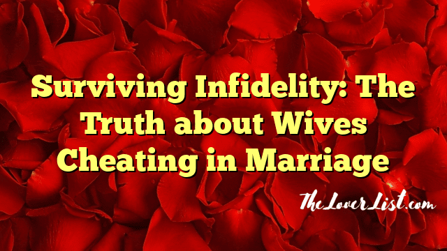 Surviving Infidelity: The Truth about Wives Cheating in Marriage